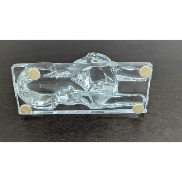 Baccarat France Crystal Egyptian Sphinx Cat Figurine Paperweight Sculpture Gift - Picture 9 of 14